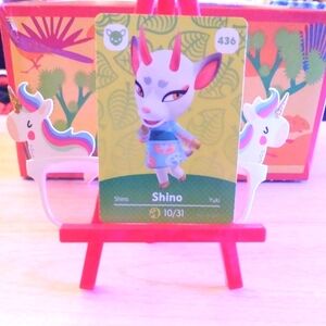 Shino Amiibo Card Animal Crossing Nintendo Teen